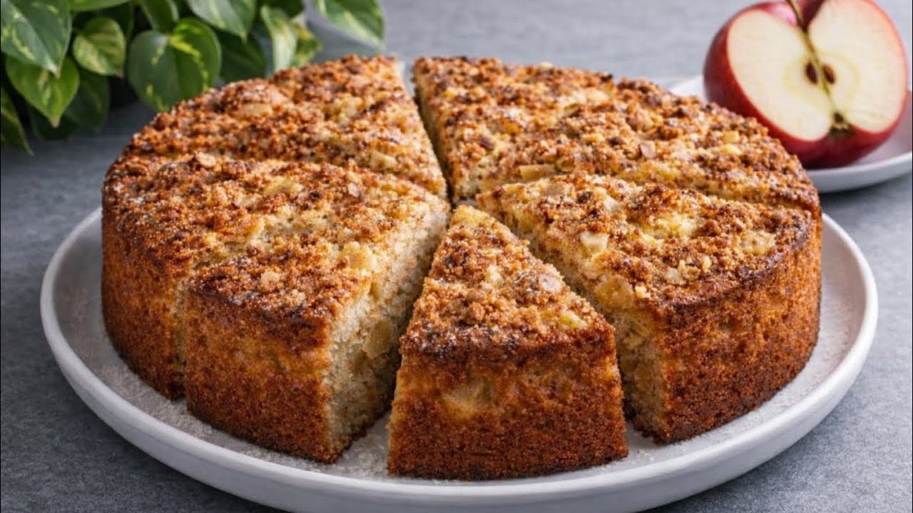 Mit 2 Eiern und 1 Apfel können Sie Omas besten Apfelkuchen backen – er ist so einfach und lecker!