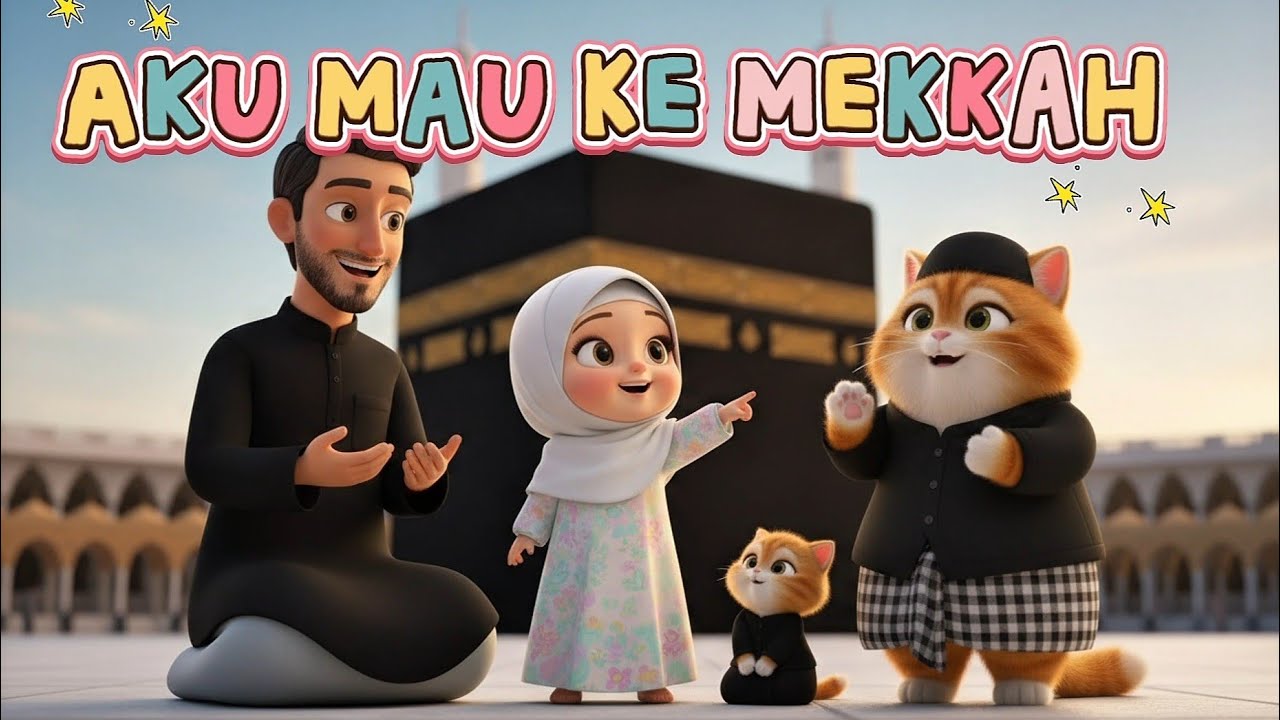 Aku Mau Ke Mekkah ● Sholawat Busyro | Kumpulan Lagu Anak Islami | Animasi 3D 