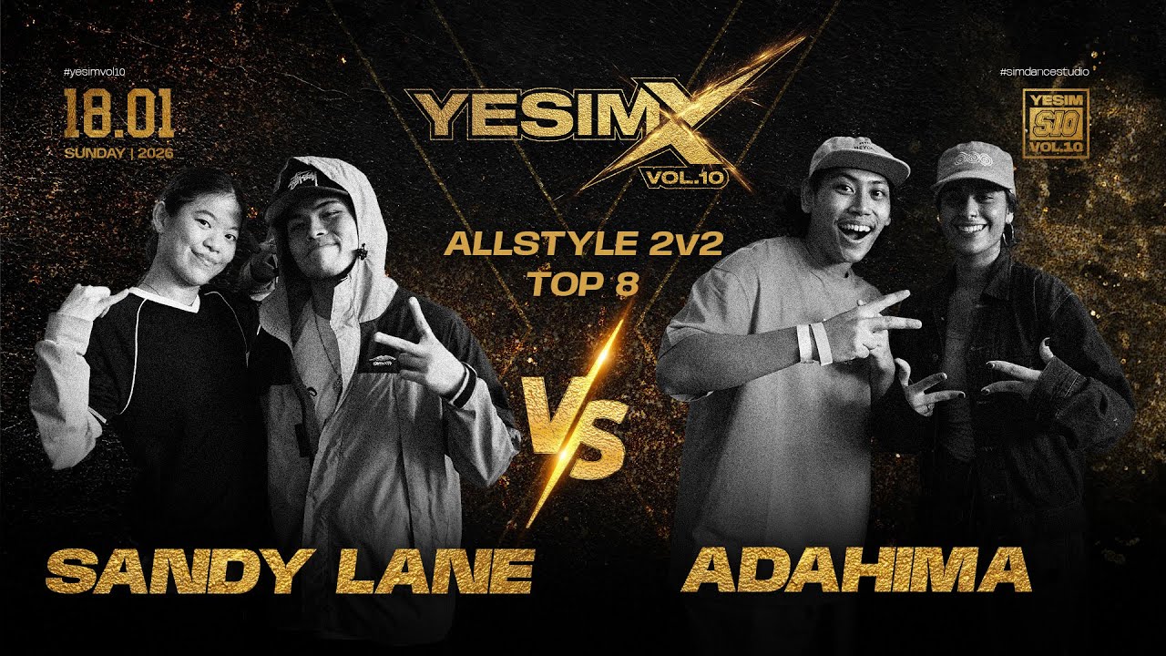 Sandy Lane VS Adahima | Allstyle 2V2 Battle  Top 8 | Yesim vol.10 Malaysia