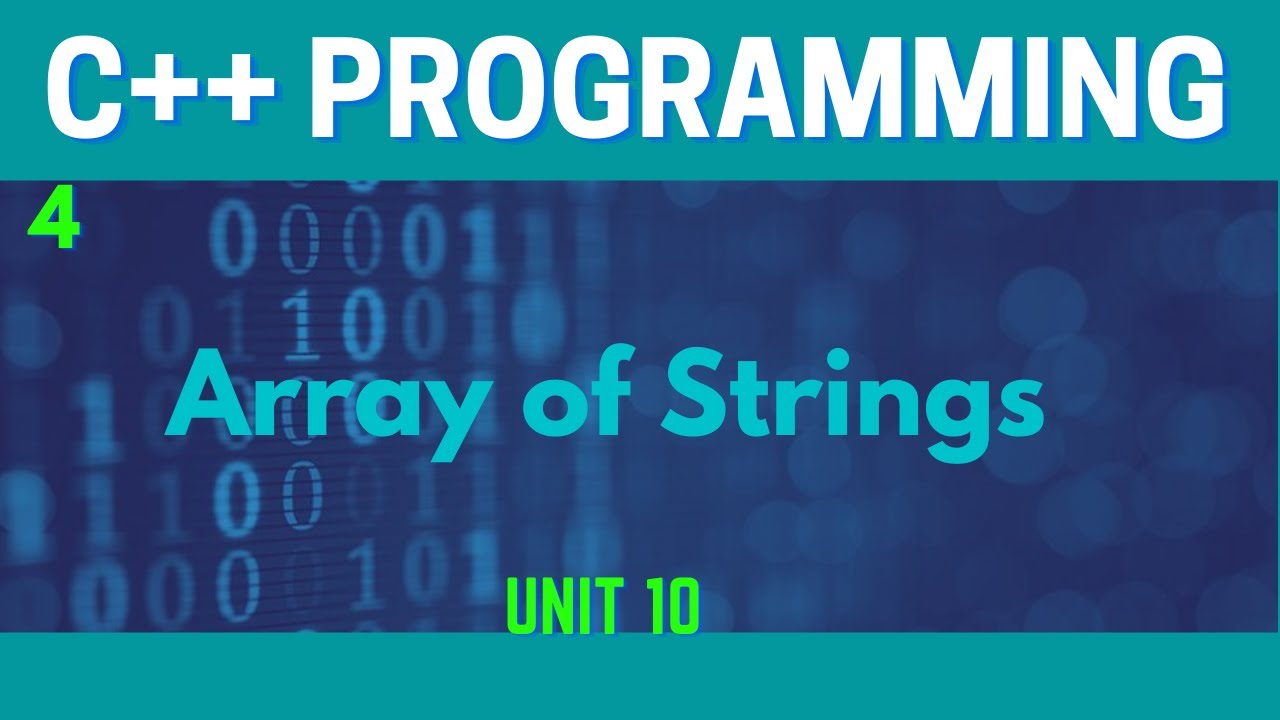 Array of Strings in C++(Urdu/Hindi)