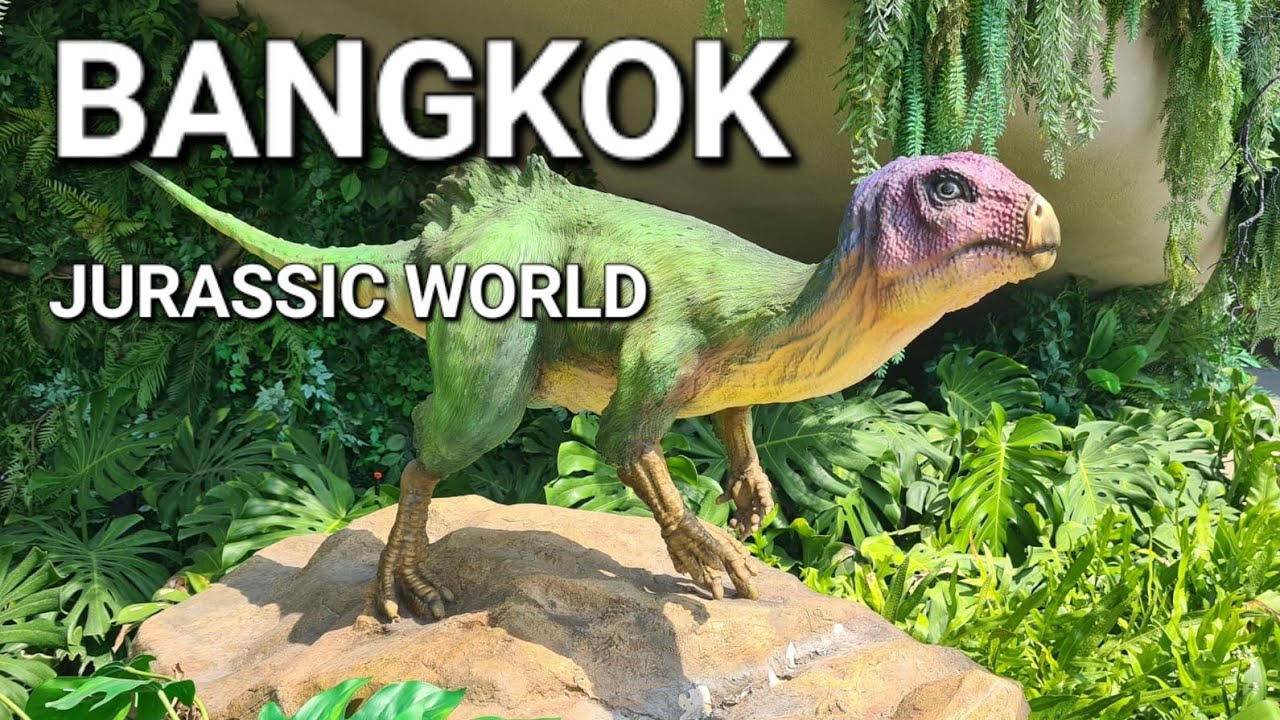 Jurassic World, Explore the Dinosaur, City Walk, Bangkok 4k