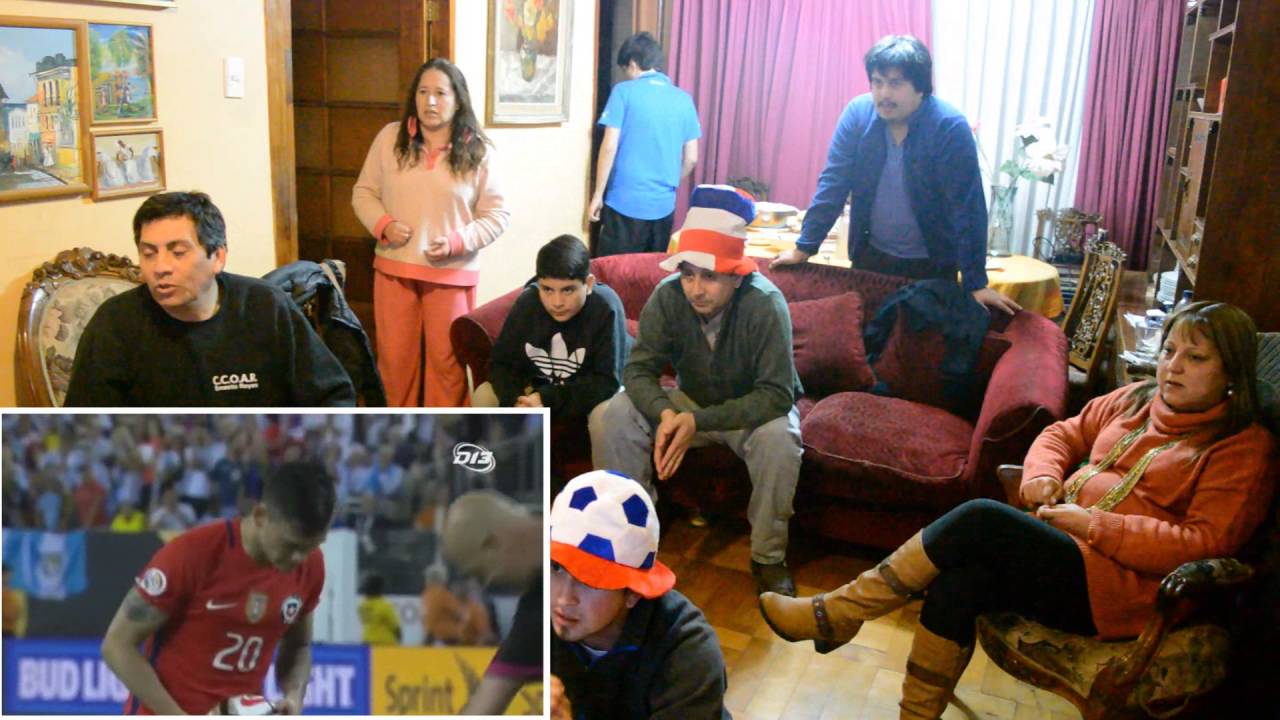 Reaccion penales. Final Copa América Centenario Chile vs Argentina