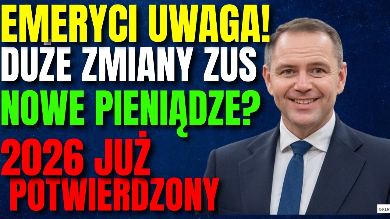 🔵 2026: Wielka Reforma ZUS! Nowe Emerytury, Waloryzacja i Dodatki dla Senior&oacute;w
