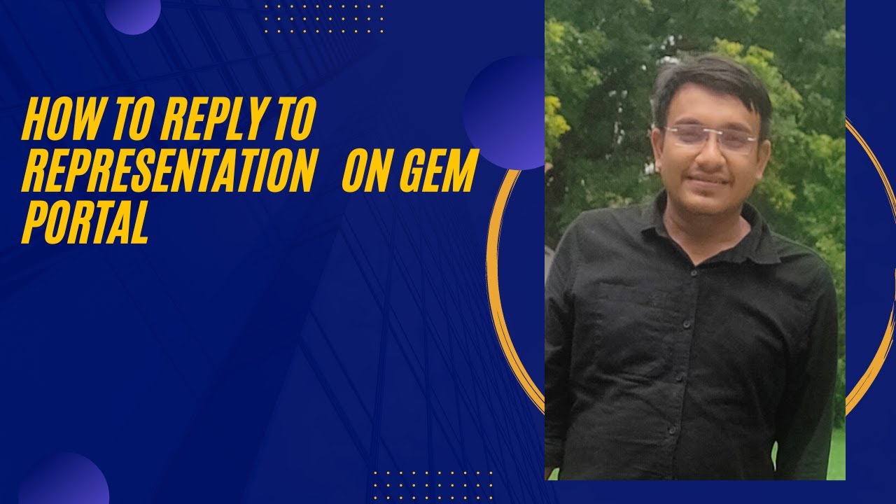 How to reply to representation  on GeM Portal  #gem #contractors #bidding