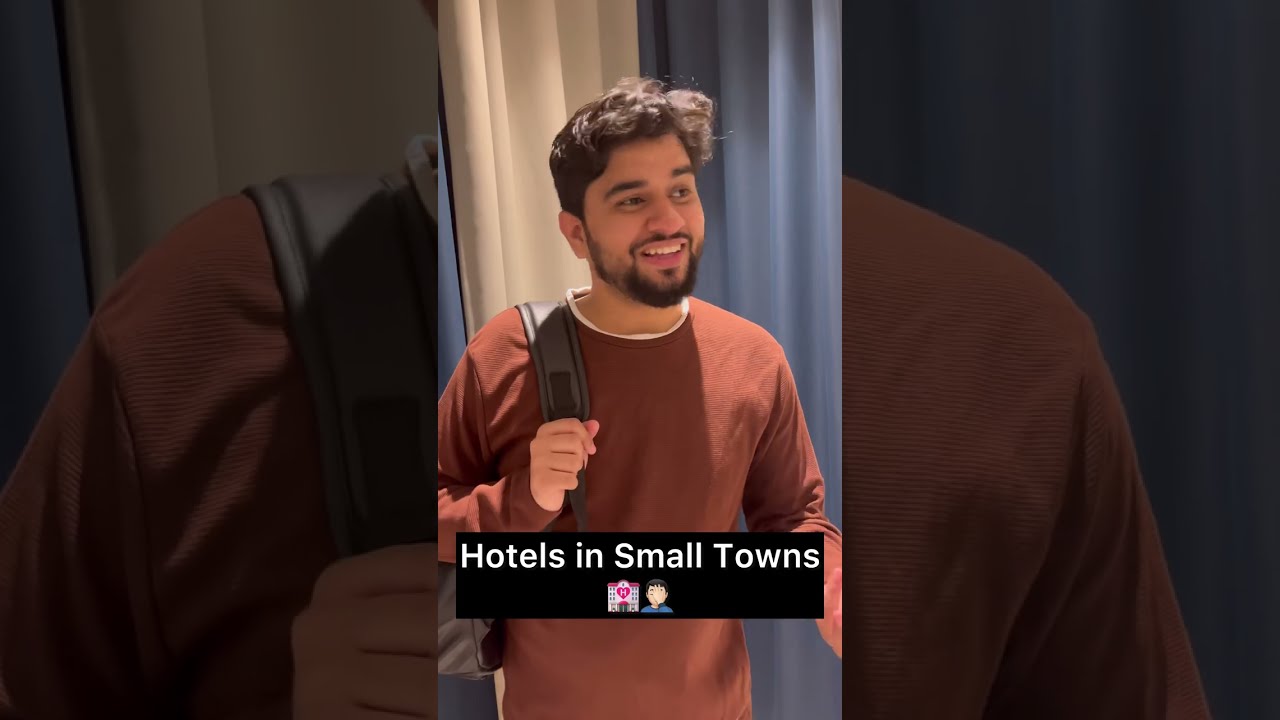 Hotel in Small Towns 🏩🤦🏻‍♂️ | Sachin Awasthi | #comedy #ytshorts #shorts #hotel #travel