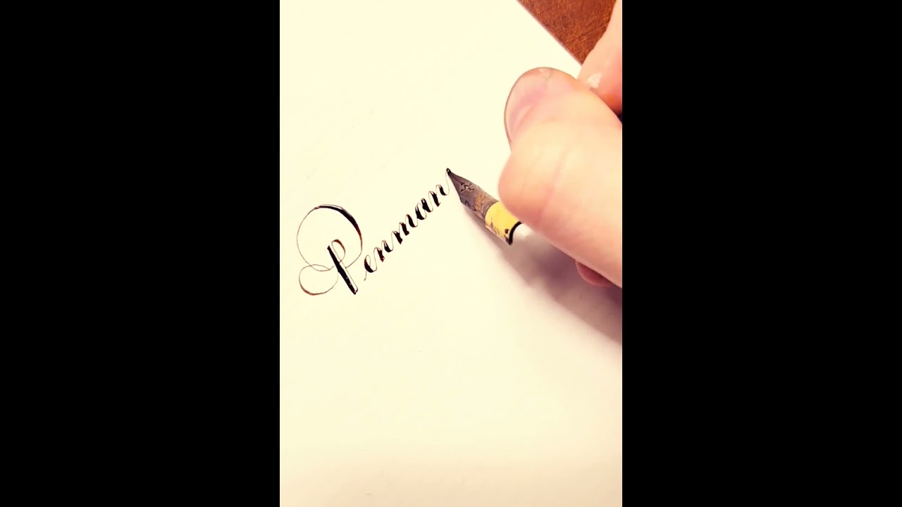 copperplate calligraphy practice - penmanship