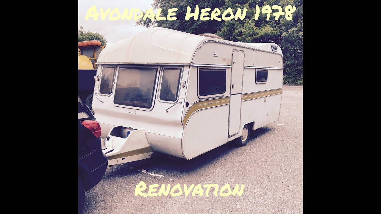 Vintage Avondale Heron 1978 caravan renovation vlog 3 awning rail