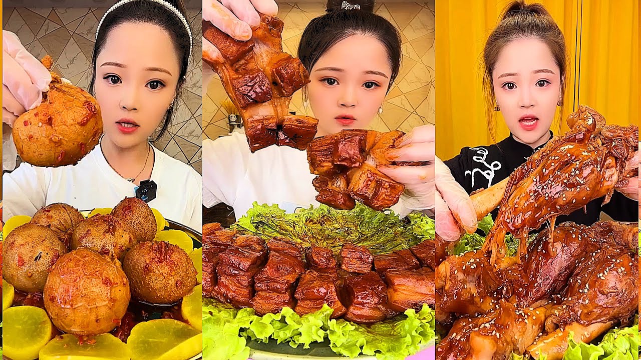 Real Mukbang :) spicy Pork Bellly Soothing Sounds While Enjoying Delicious 먹방 모음이 팅쇼 리얼 사운드 #1183