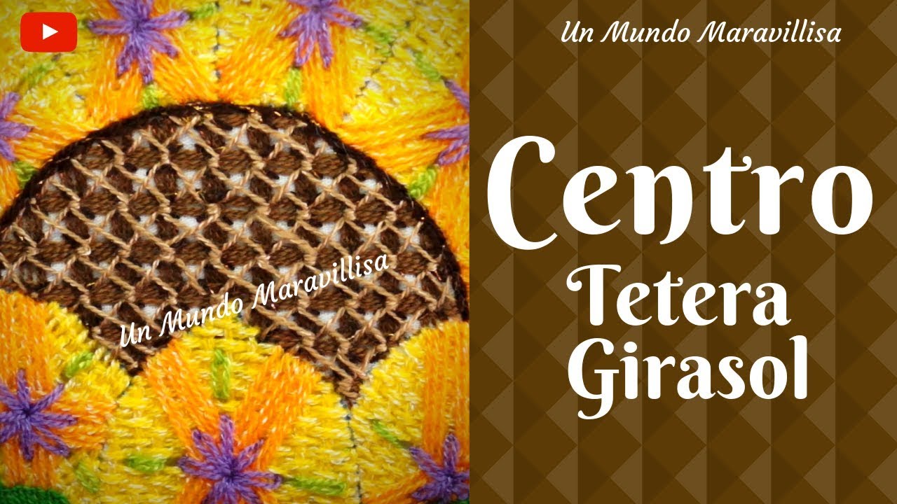 [Puntada Fantasía] CENTRO - Tetera Girasol | Un Mundo Maravillisa