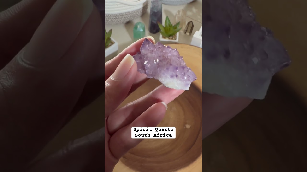 Spirit quartz from South Africa ✨ #crystalcollection #crystals #spritquartz #quartz #amethyst