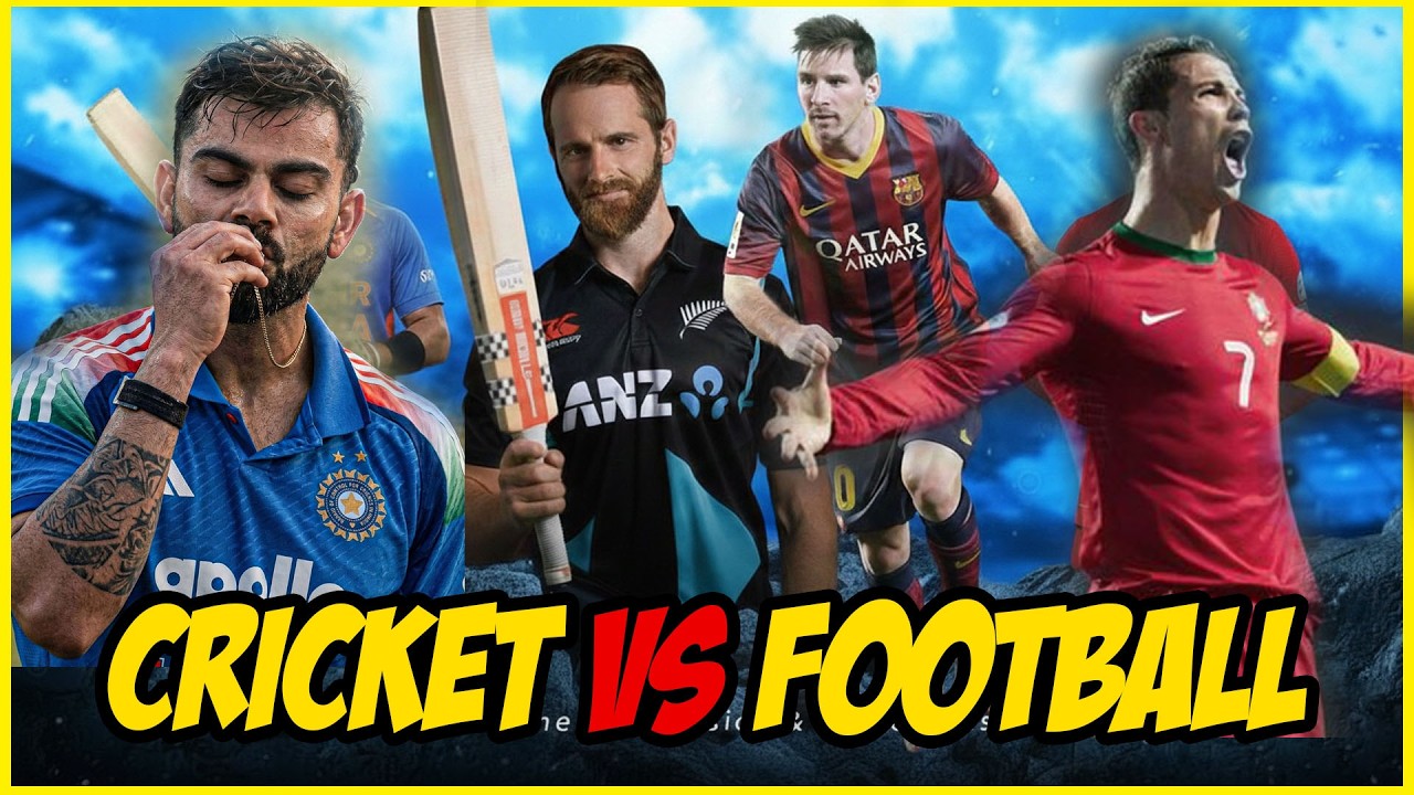 Cricket VS Football কোনটি সবচেয়ে বেশি জনপ্রিয়  --  সবচেয়ে জনপ্রিয় খেলা কোনটি? ফুটবল নাকি ক্রিকেট?