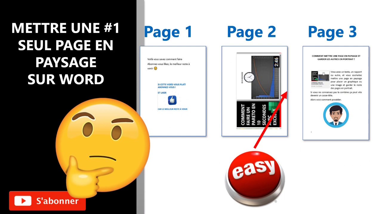 METTRE UNE #1 PAGE EN PAYSAGE SUR WORD 365 [2020]