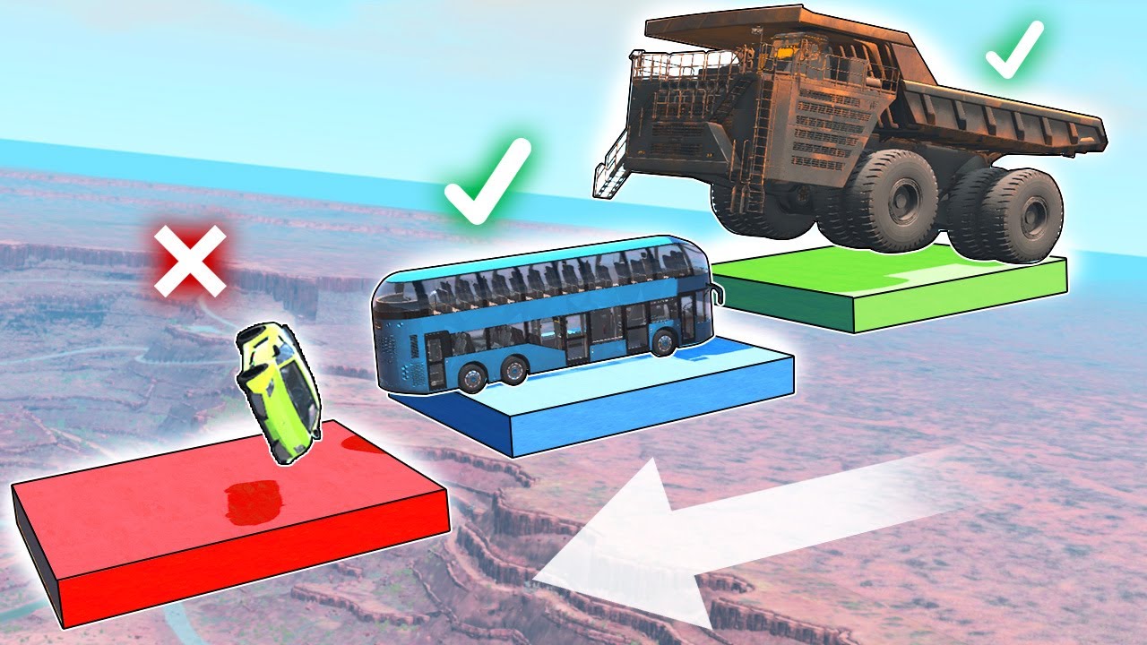 Which vehicle will be able Descend by Platforms? #3 - Beamng Drive