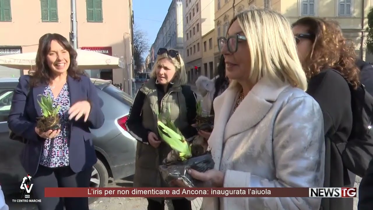 L’iris per non dimenticare ad Ancona: inaugurata l’aiuola