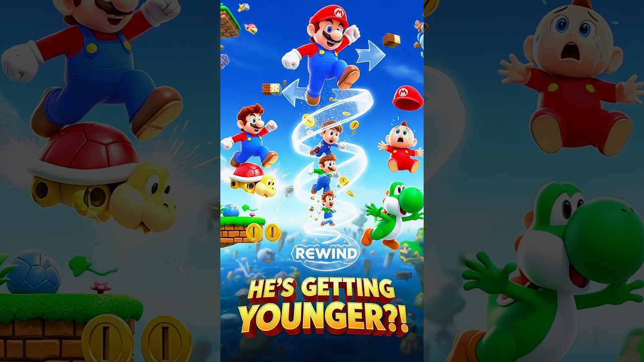 Каждый раз, когда Марио прыгает&hellip; он теряет годы своей жизни 😳 #supermario #mario #nintendo #gamin...