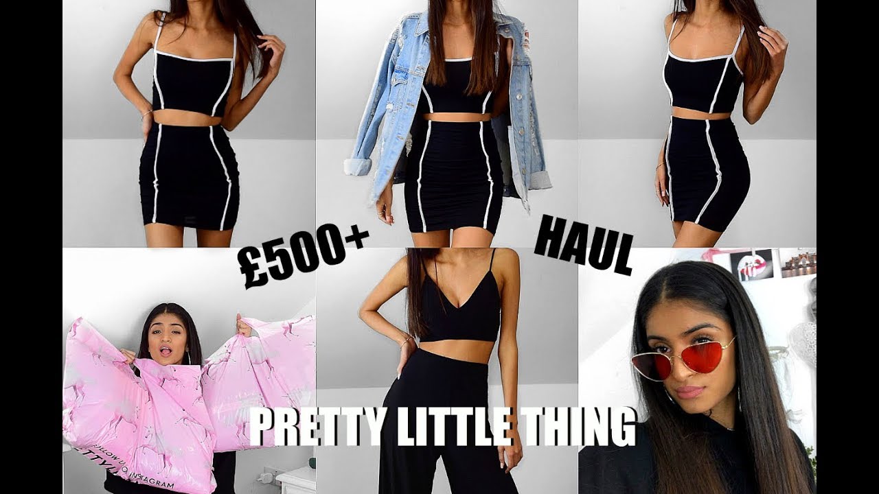 WOW...OKAY PLT // I SPENT £500+ ON PRETTY LITTLE THING TRY ON HAUL