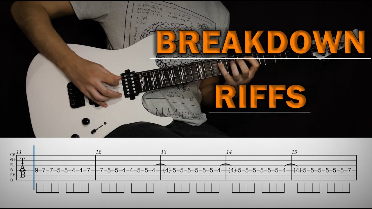 20 Breakdown Guitar Riffs
