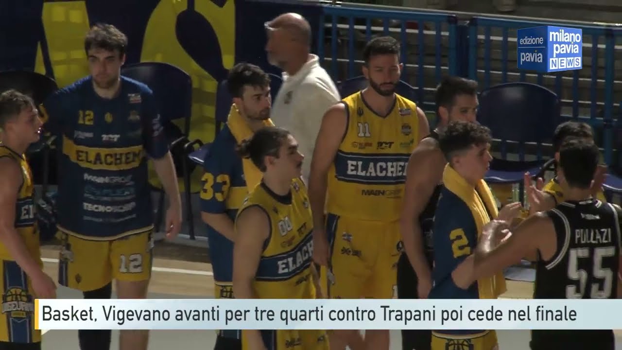 Basket A2, Vigevano resta avanti per tre quarti di partita poi deve cedere a Trapani