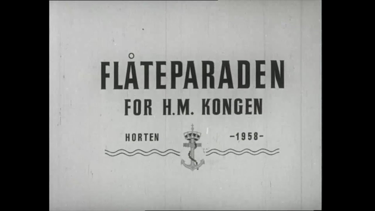 Flåteparaden for HM Kongen, Horten 1958