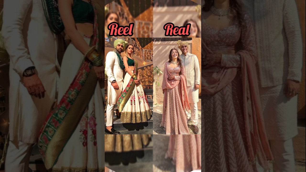 Divya Drishti All star cast Reel 🆚 Real life partner ❤️❤️#divyadrishty #couplegoels #loveparents💗