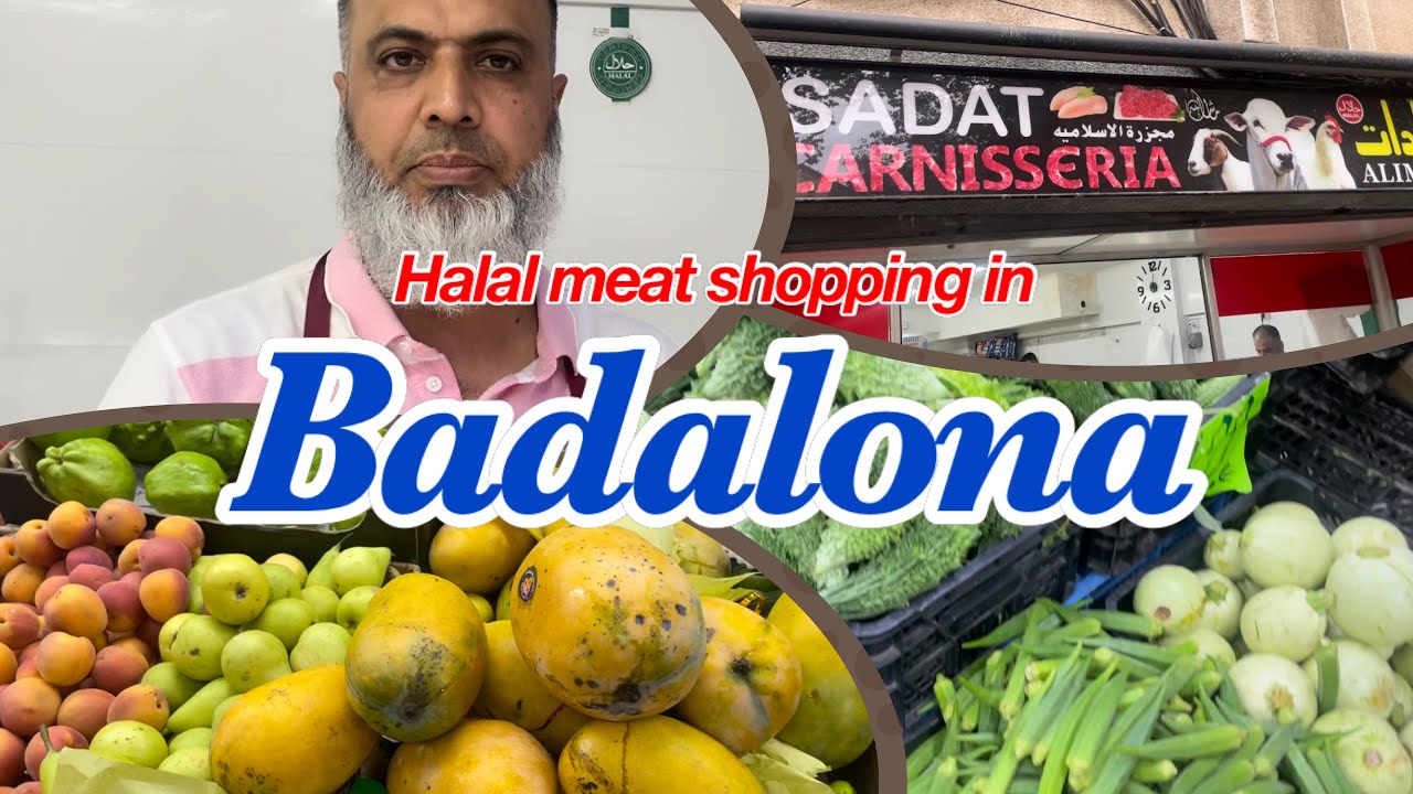 Halal meat shopping in spain || how much I spent for meat || Pakistani mangoes ❤️
