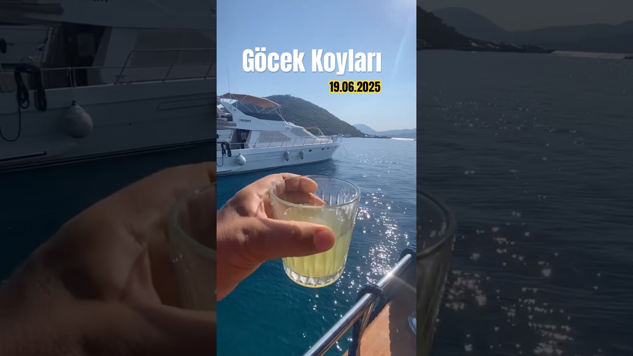 G&ouml;cek Koylarında Keyifli Bir G&uuml;n ☀️ #g&ouml;cek #yachtlife #yachting #teknedeyaşam #tekneturu