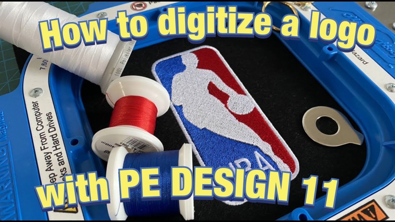 👨‍💻How to digitize a logo with PE DESIGN 11 | Mighty Hoop | PR670E