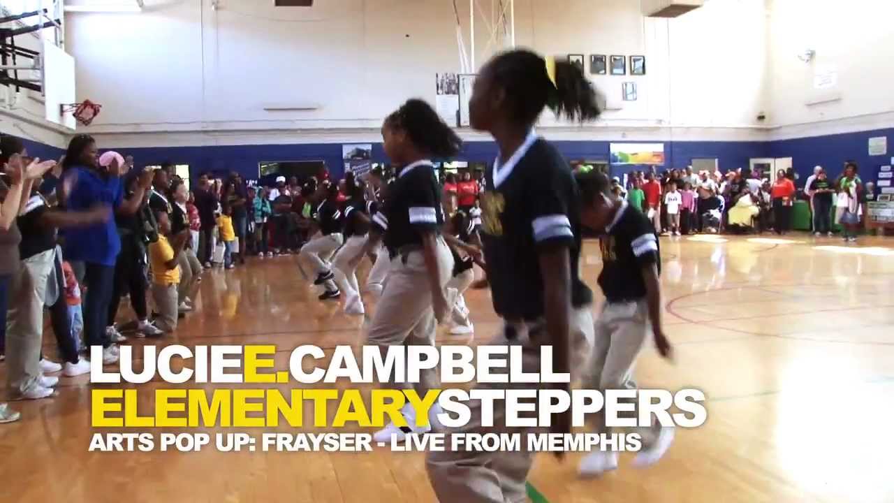 Arts Memphis Pop Up Frayser featuring Lucie E Campbell Elementary Steppers
