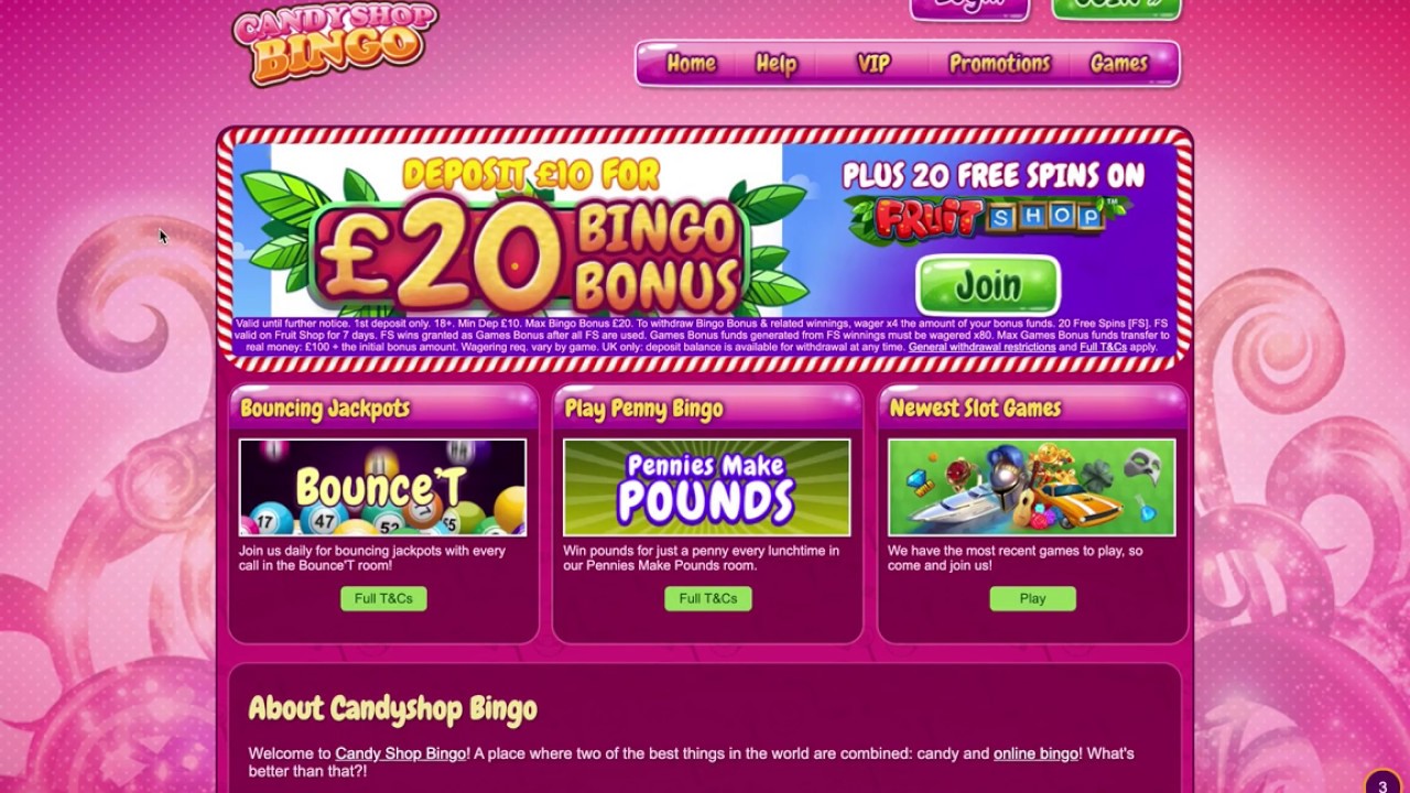 Candy Shop Bingo Review