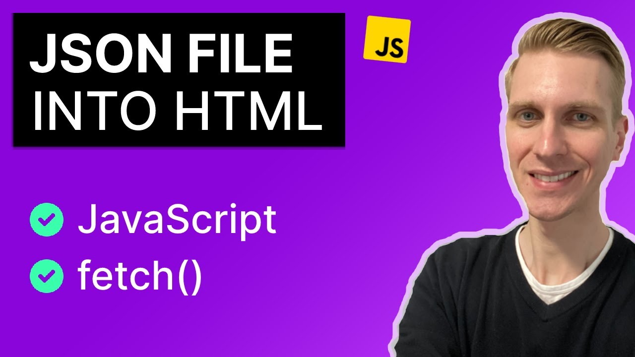 Считывание JSON-файла в HTML с помощью JavaScript Fetch API
