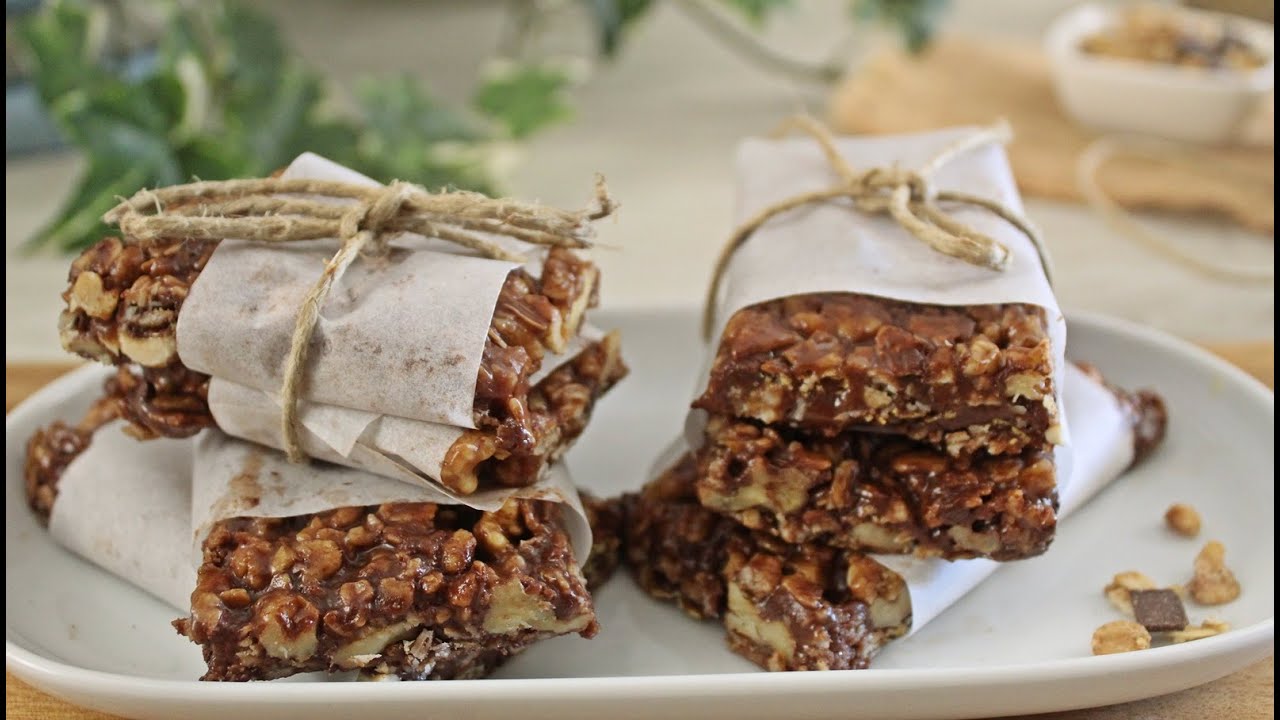 SNACK PER LA MERENDA PRONTO IN 5 MINUTI- barrette energetiche ai cereali, come prepararle in casa