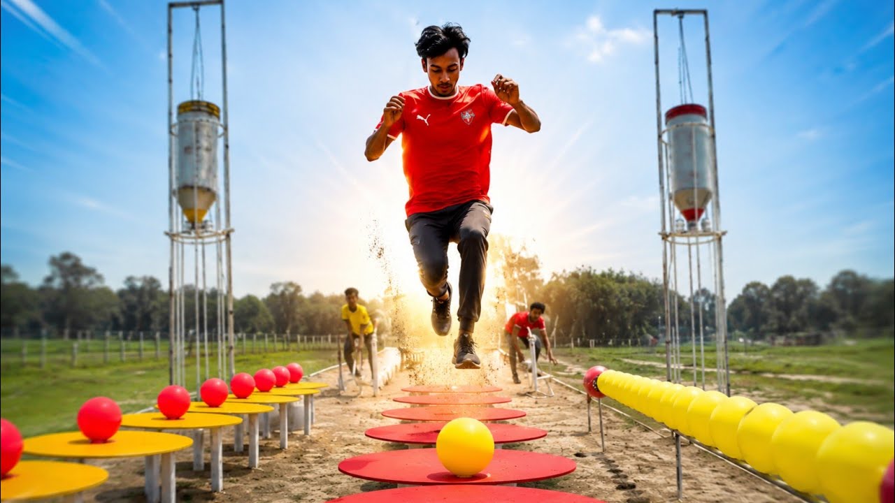 Ultimate Balloon Obstacle Challenge | Epic Jump & Balance Race! | SS food challenge | BVG 30min game
