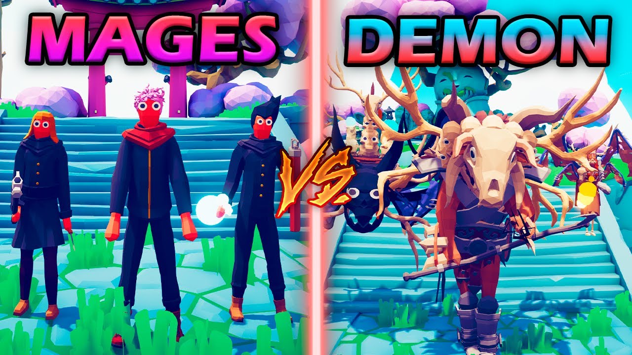 JUJUTSU KAISEN TEAM vs DEMONS TEAM - Totally Accurate Battle Simulator | TABS