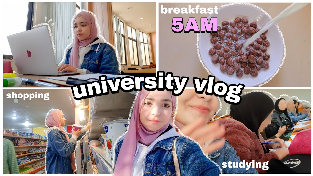 يومياتي كطالبة جامعية : روتين ال 5 صباحا 💪 ، دراسة ، تجهيزات رمضان 💗🌙 || productivity day