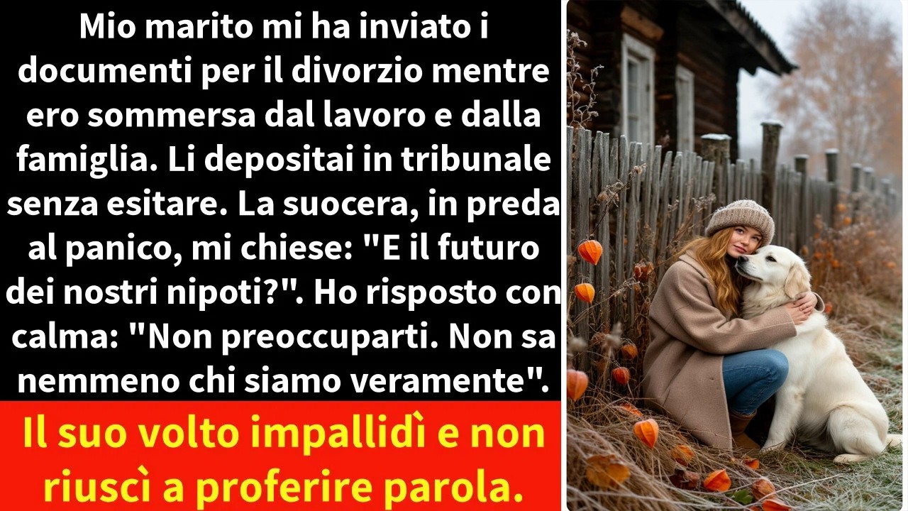 Mio marito mi ha inviato i documenti per il divorzio mentre ero sommersa dal lavoro e dalla famiglia