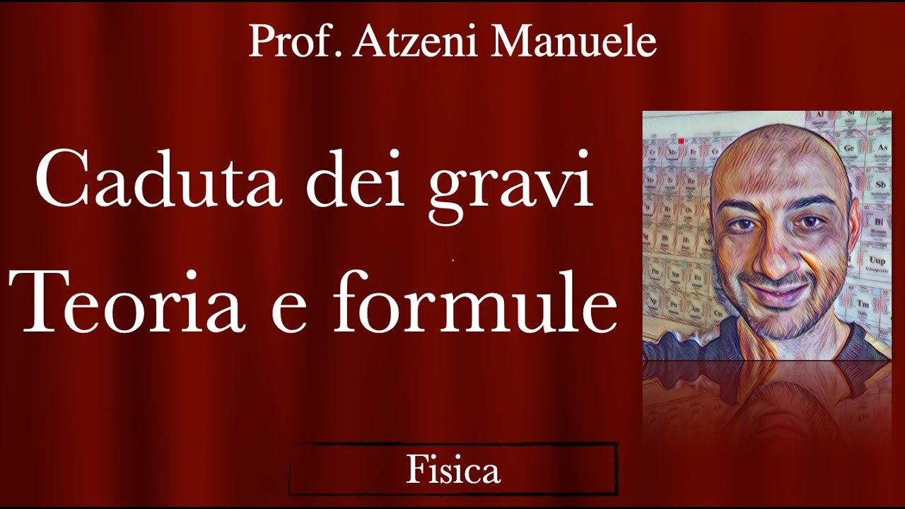 Caduta dei gravi - Teoria e formule @ProfAtzeni ISCRIVITI