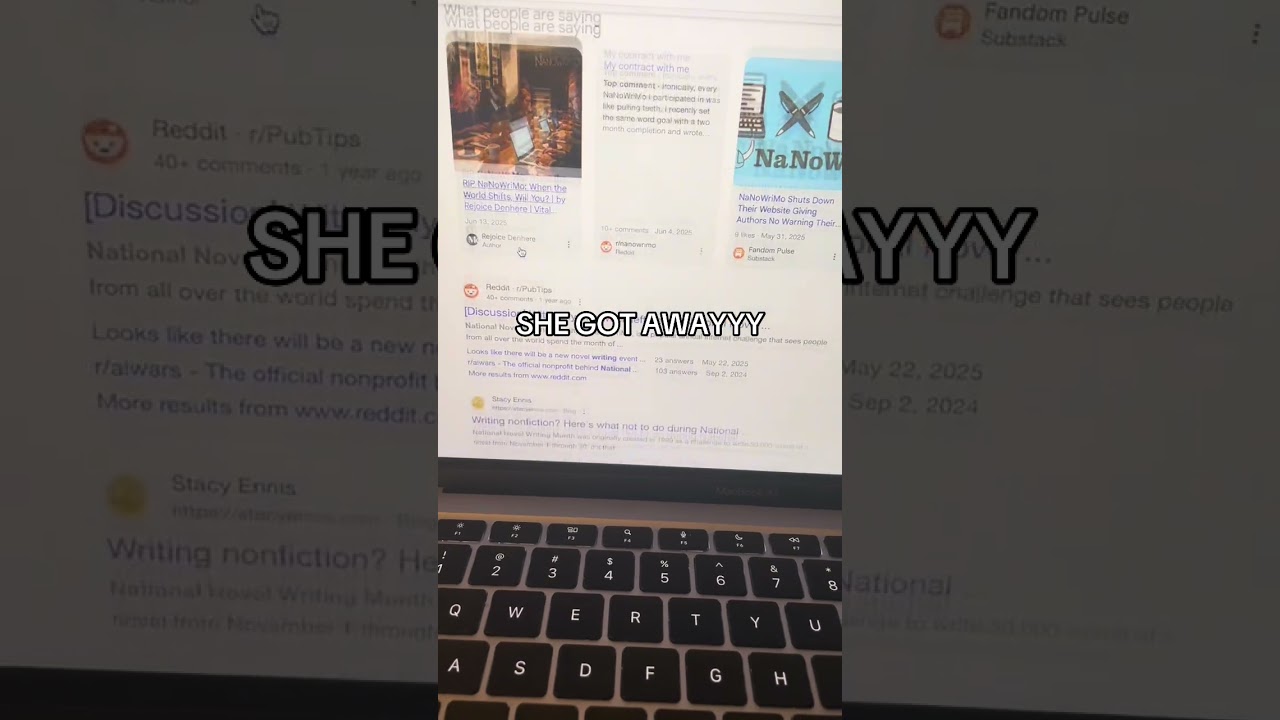 I miss NaNoWriMo with all my heart! I can&rsquo;t believe it&rsquo;s gone 💔 #writing #relateable #nanowrimo