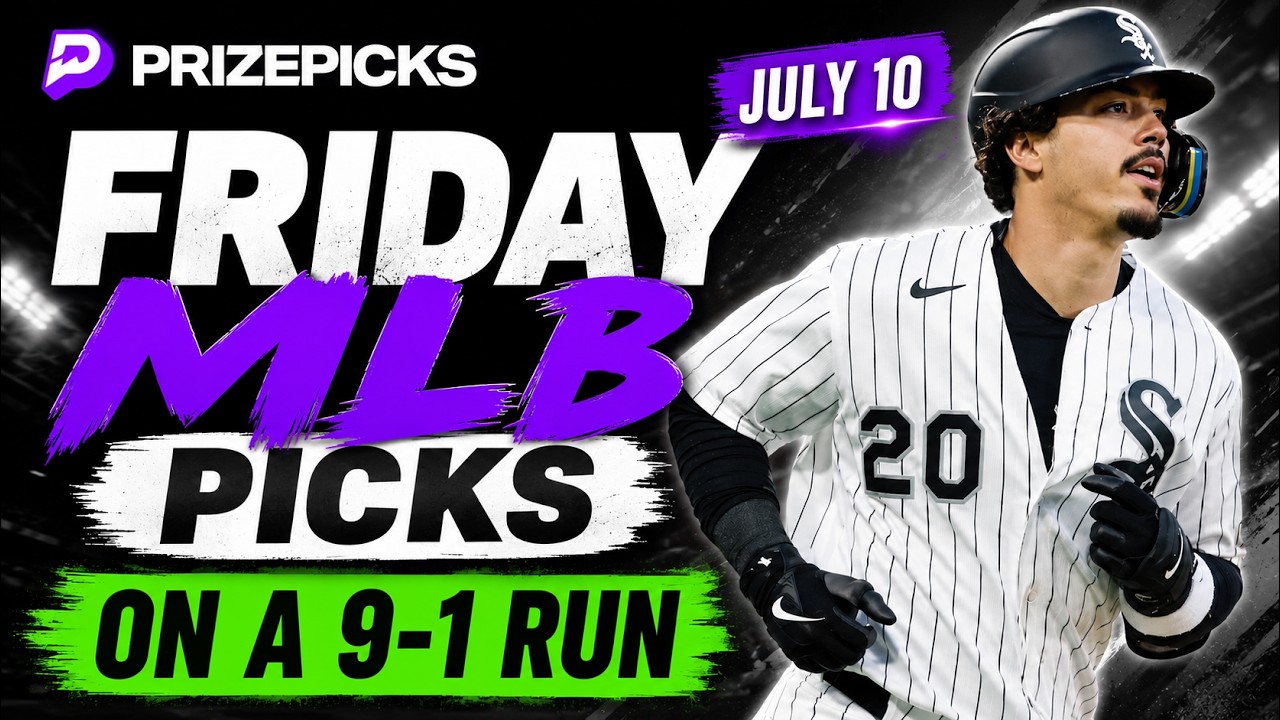 СЕРИЯ 9-1! 🔥 ПРОГНОЗЫ НА ИГРОКОВ MLB И СТАВКИ НА СЕГОДНЯ | ПЯТНИЦА 10.07.26 | PRIZEPICKS | БЕСПЛА...