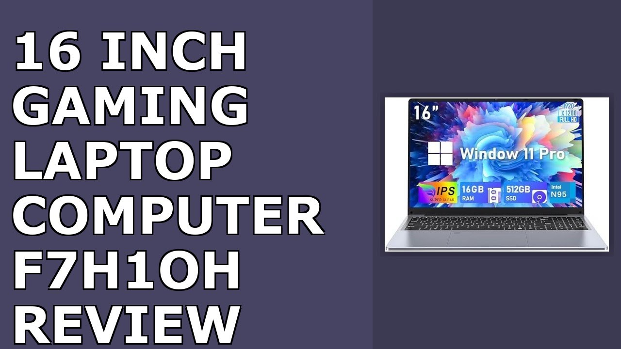16 Inch Gaming Laptop Computer, 2026 Window 11 Pro Lap Top 16GB DDR4 RAM 512GB SSD, Processor N95...