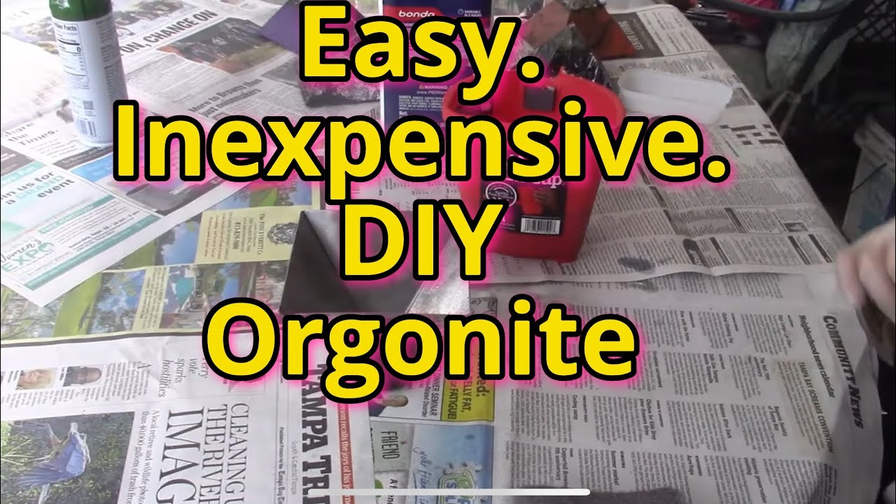 Do It Yourself Orgonite. How To Make An Inexpensive Orgonite Pyramid. DIY.
