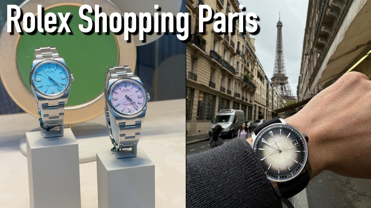 Покупка часов Rolex в Париже, Франция. Wempe & Chronopassion, Oyster Perpetual (розовый цвет), Ja...
