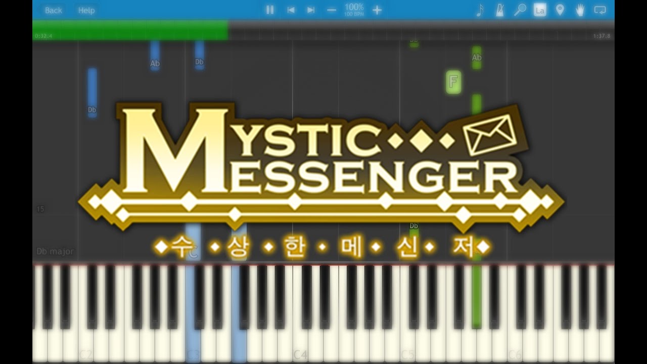 (Slow Piano Version) Mysterious Messenger- Mystic Messenger OP