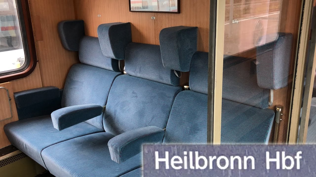 Im Intercity durchs Neckartal: Mitfahrt im IC Stuttgart- Mannheim über Heilbronn Hbf im ABvmz-Wagen