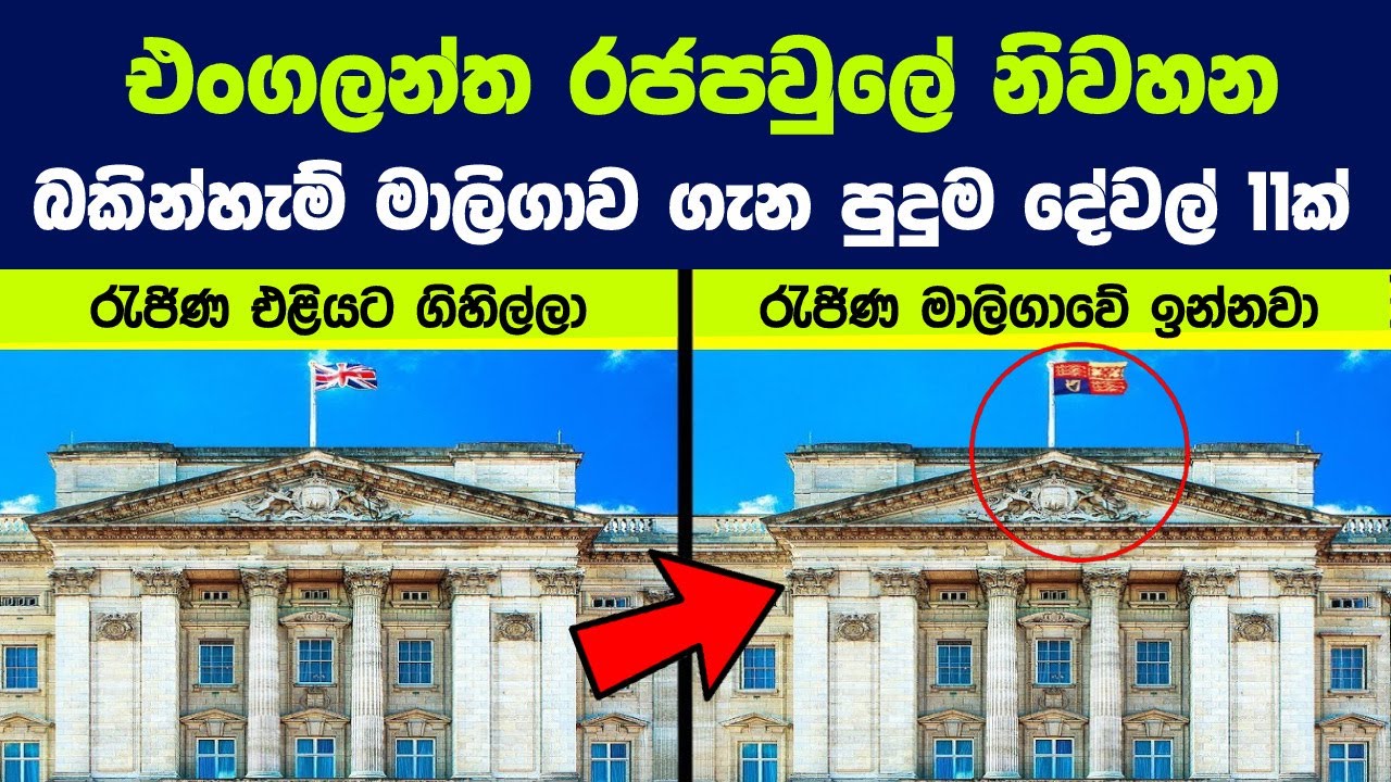 බකින්හැම් මන්දිරය සාමාන්‍ය ජනතාවගෙන් වසන් කරන රාජකීය රහස් 11ක් | 11 Secrets of the Buckingham Palace