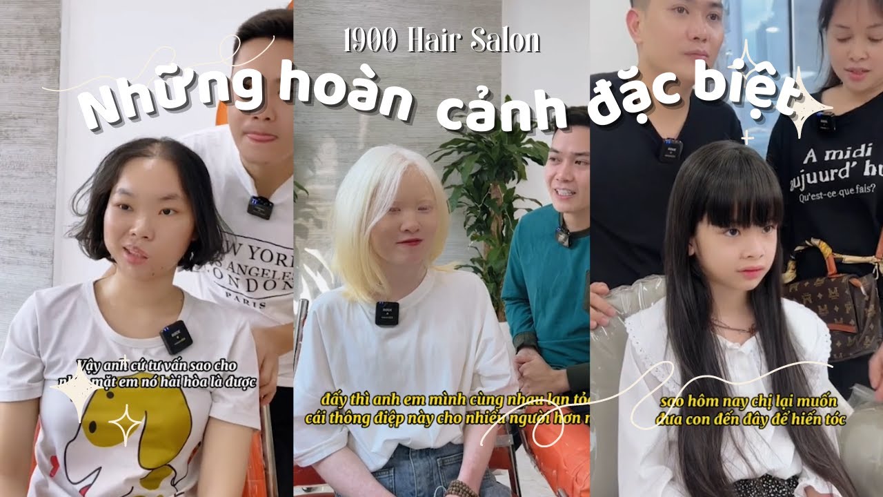 Tổng hợp những khách hàng có hoàn cảnh đặc biệt - 1900 Hair Salon #shorts #1900hairsalon