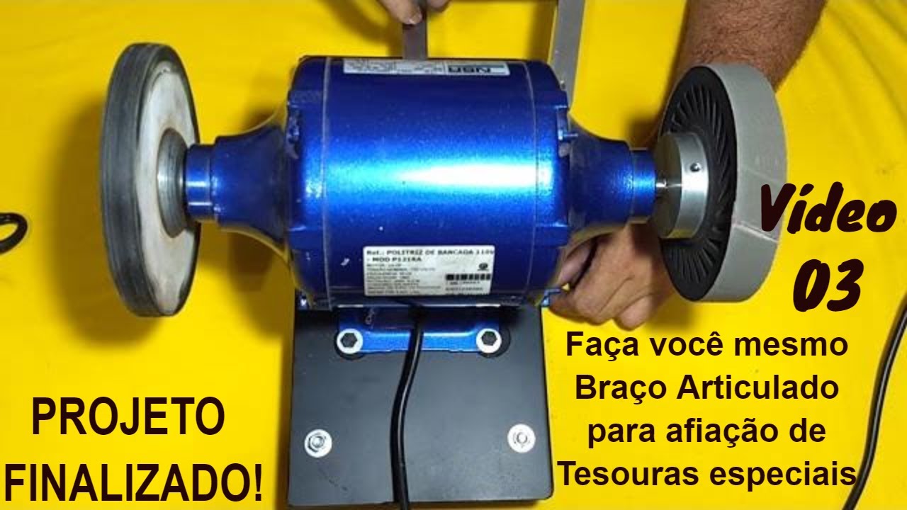 Braço Articulado Para Afiação de Tesoura Fácil de Fazer_Video 03