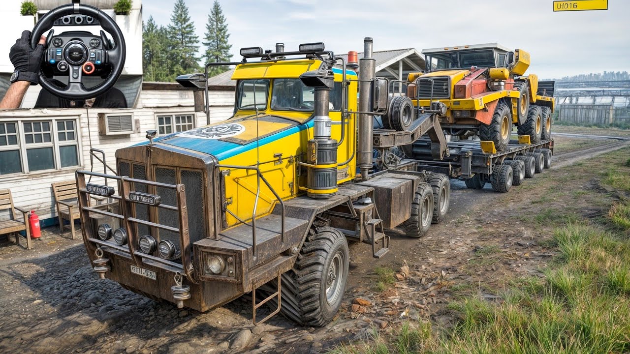 BOAR 45318 - Insane Truck Transportation Through Forest | SnowRunner | Logitech G29 Gameplay | #979