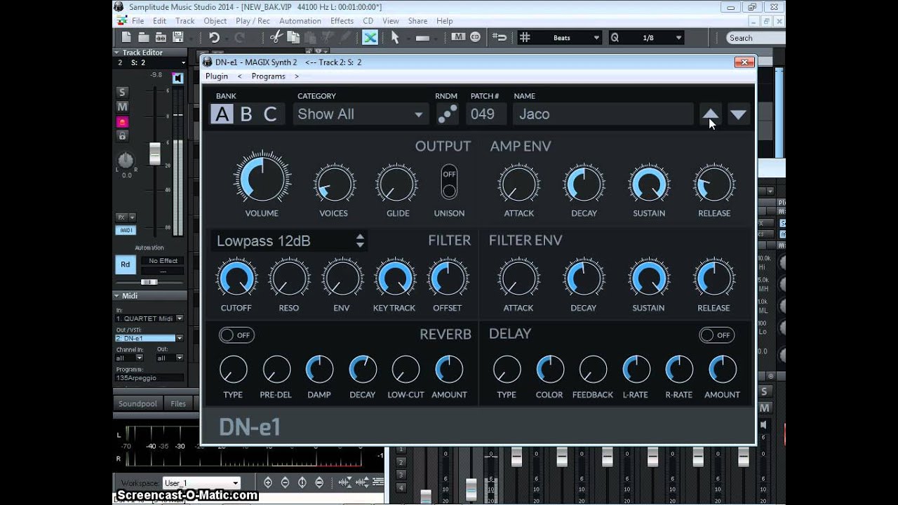 Magix DN-e1 sintezator demo