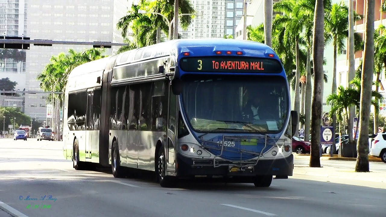 BUS RIDE ON BOARD MDT's 2015 NABI 60BRT HYBRID BUS #15525
