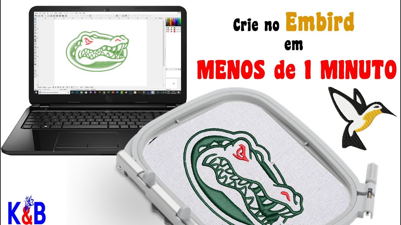 Embird Criando Matriz em menos de um minuto no Studio